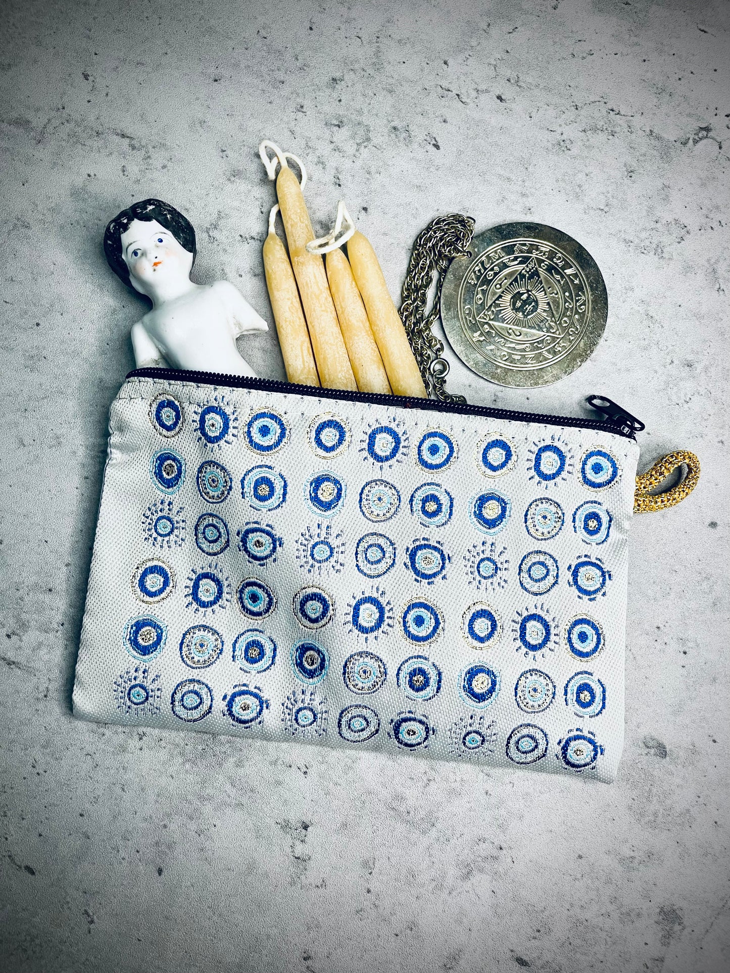 Evil Eye Zipper Pouch