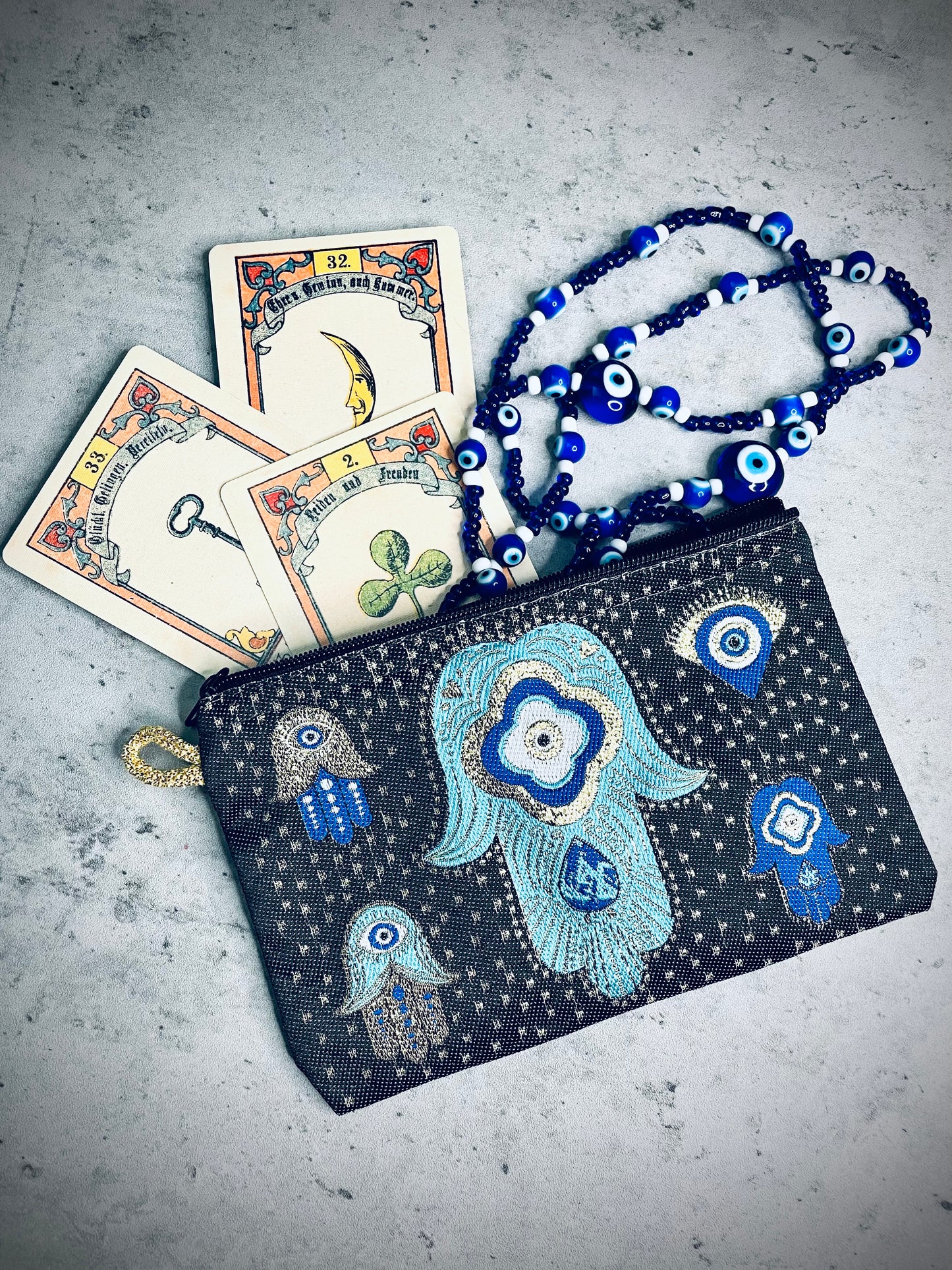Evil Eye Zipper Pouch