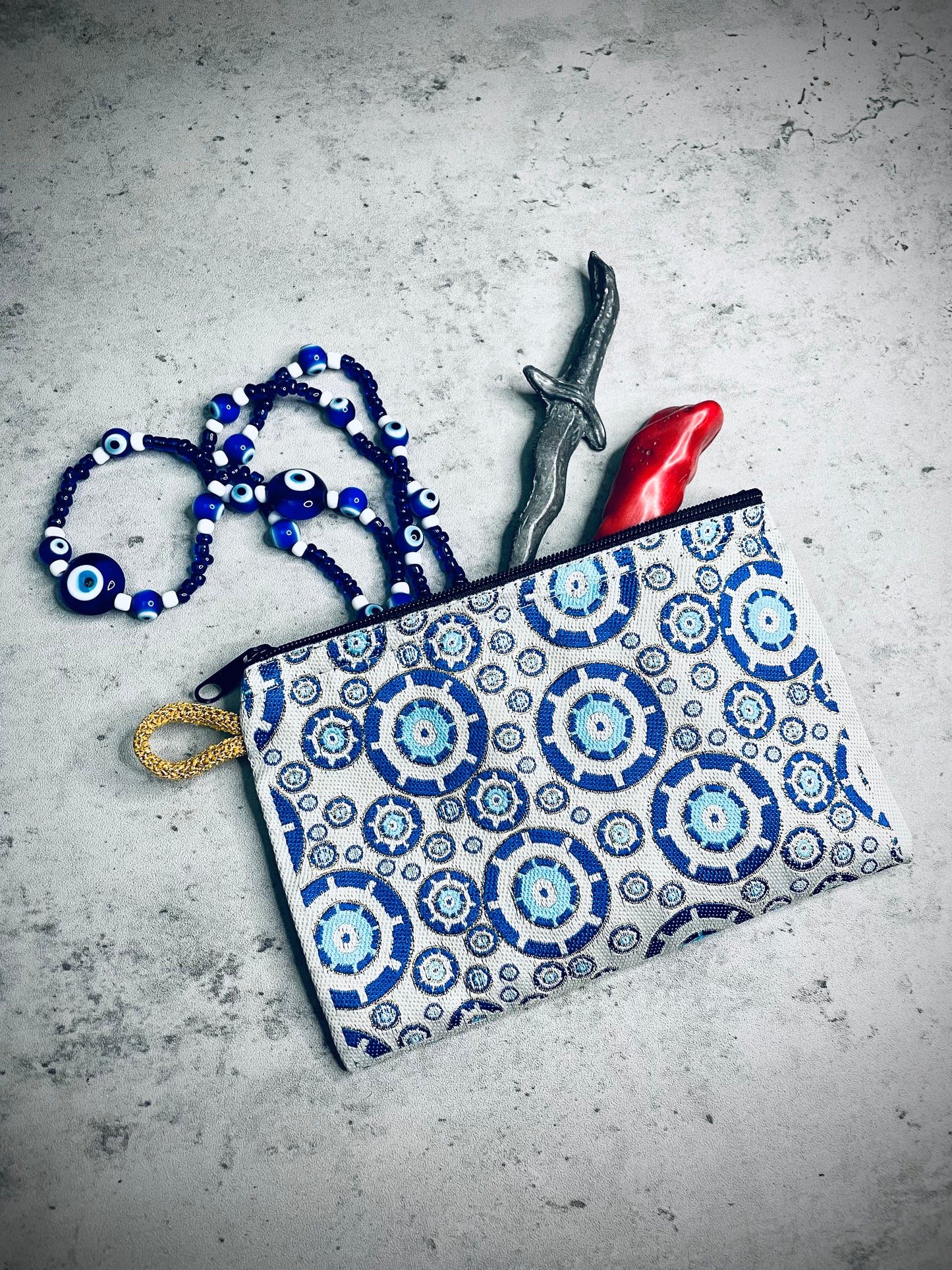 Evil Eye Zipper Pouch