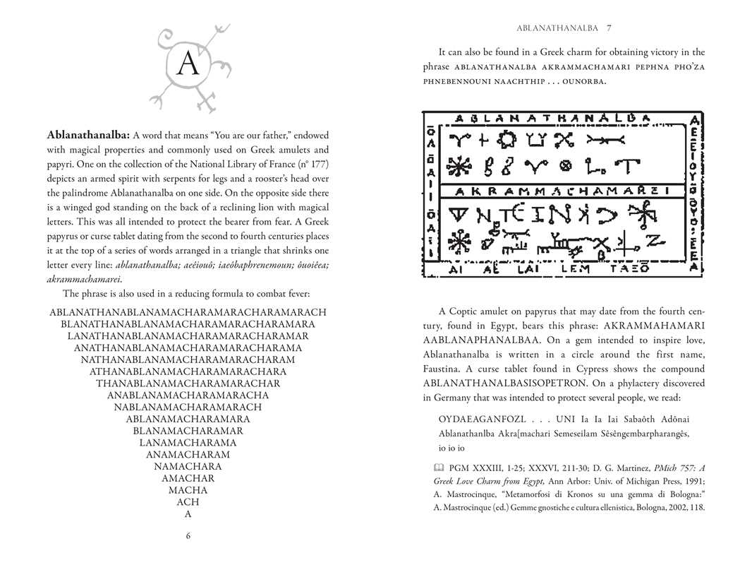 Dictionary of Ancient Magic Words and Spells