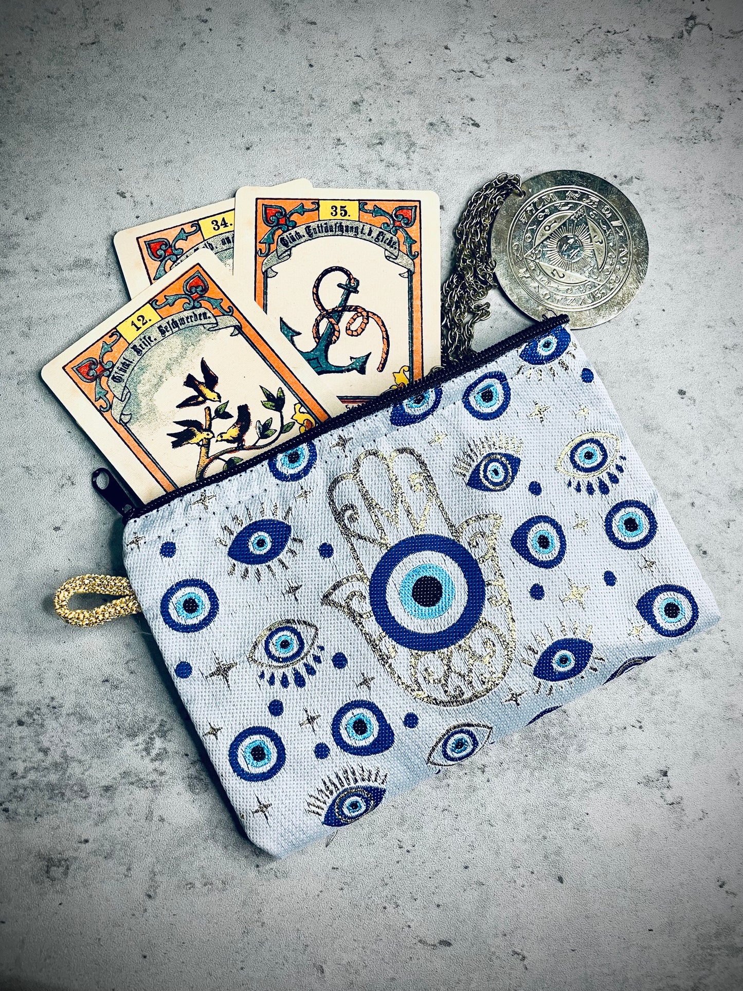 Evil Eye Zipper Pouch
