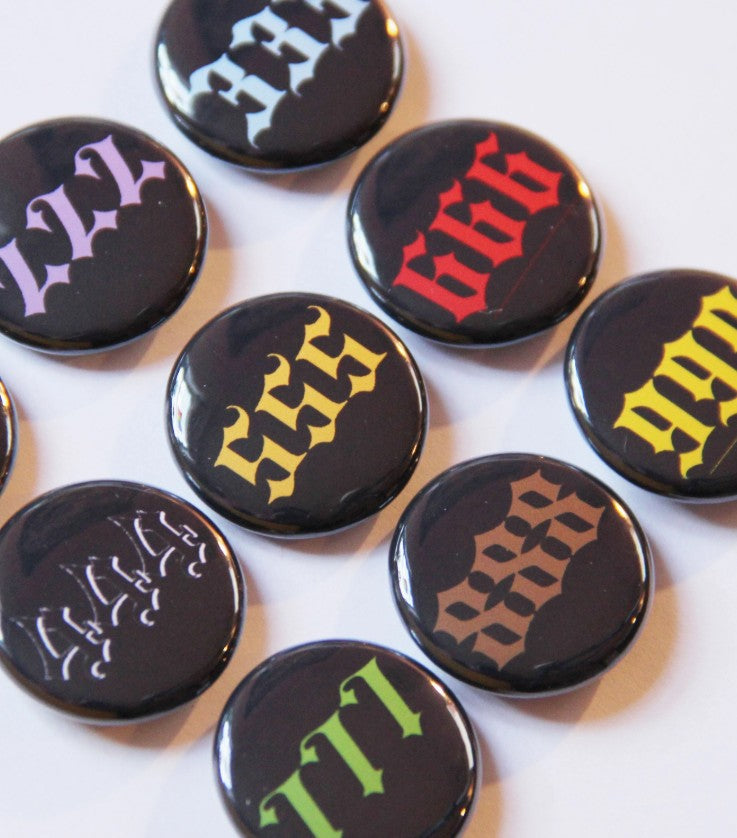 666 Angel Number 1" Pin