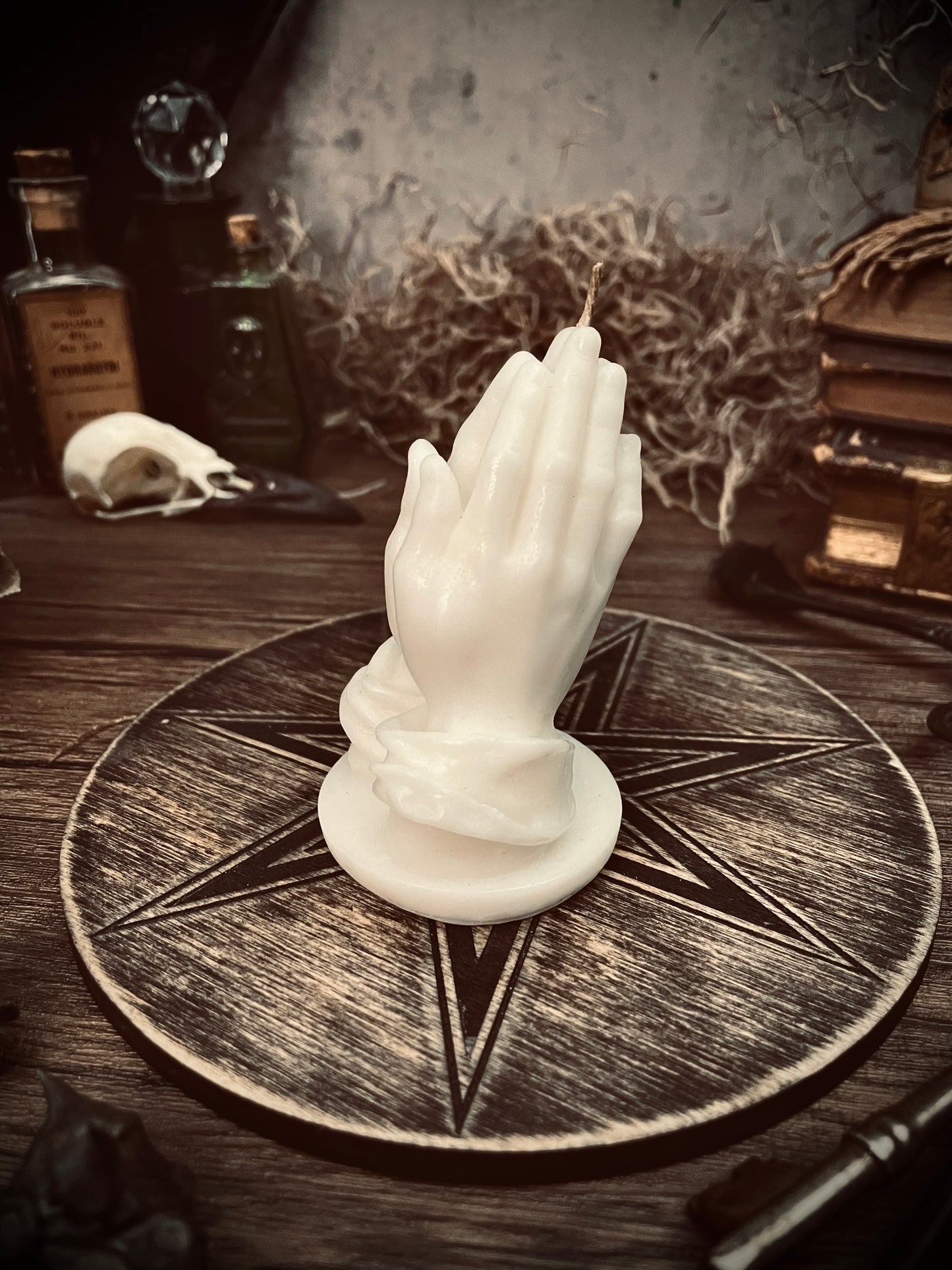 Praying Hands Candle