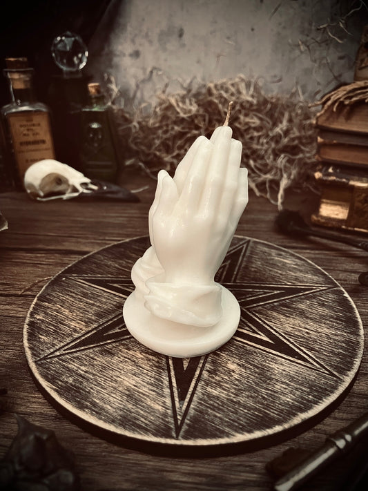 Praying Hands Candle