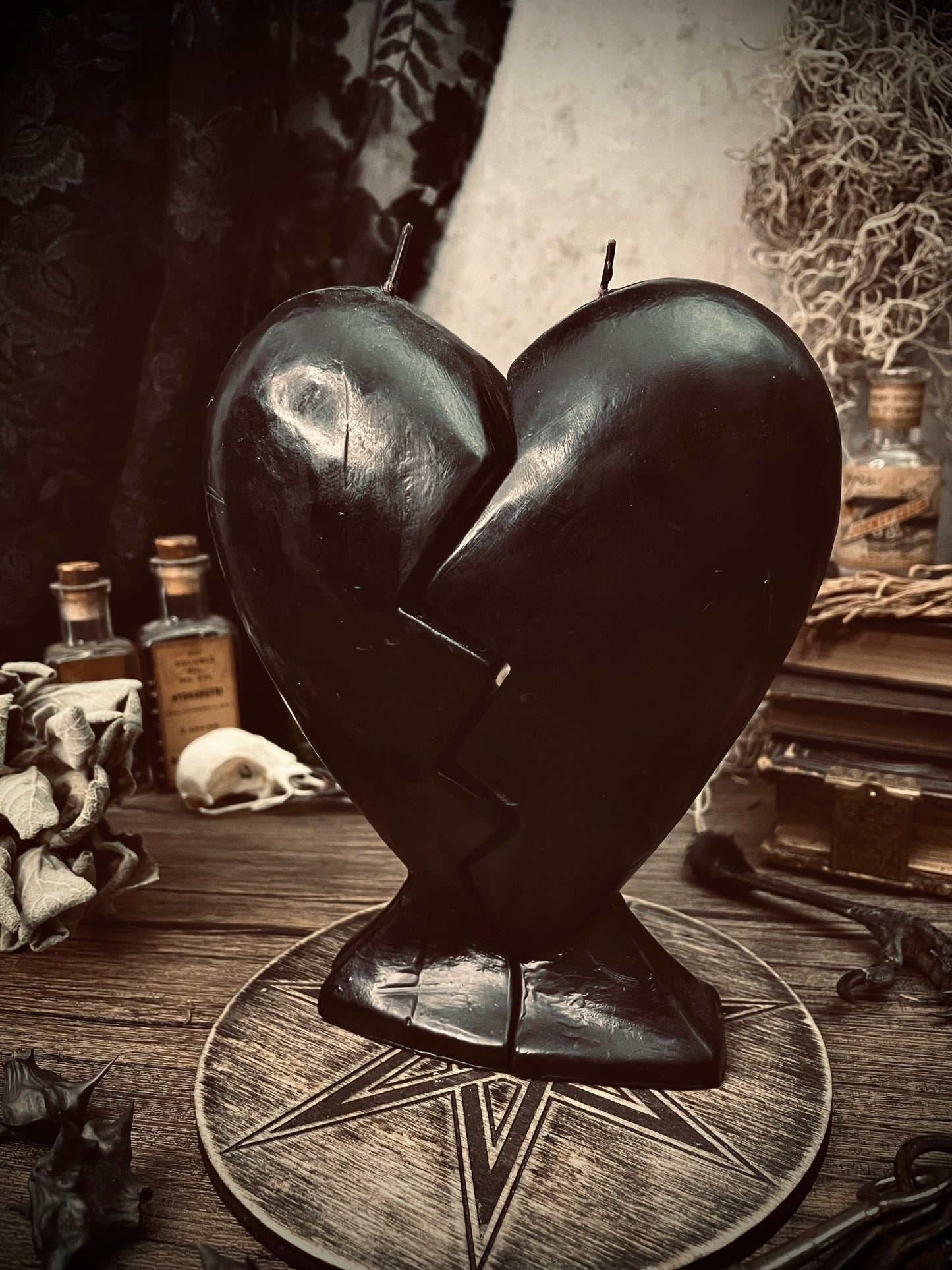 Black Heart Breakup Candle