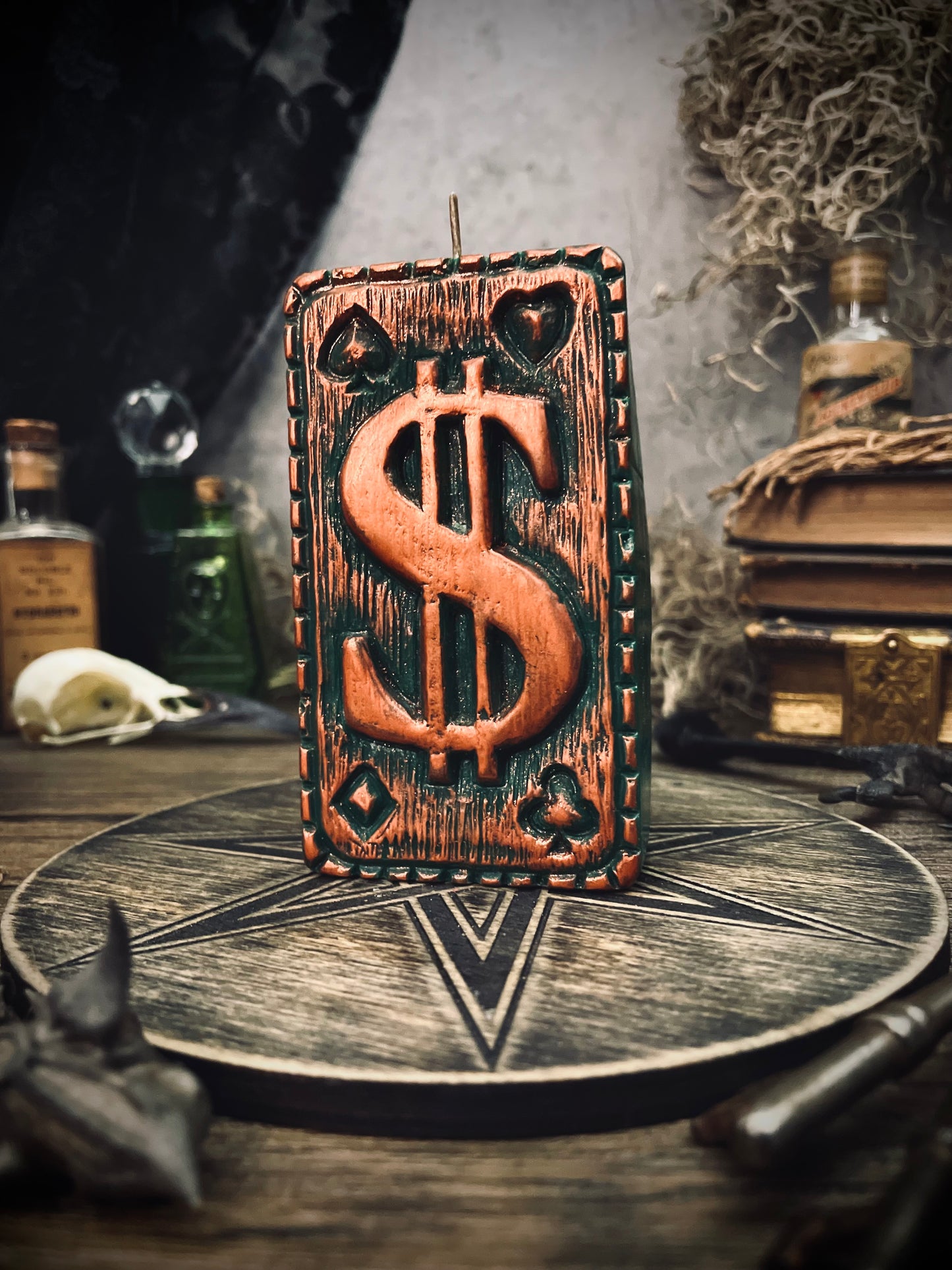 Money Drawing Dollar Candle