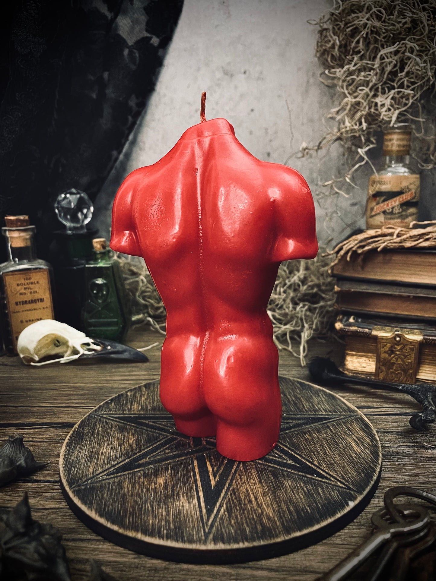 Male Torso Figure Candle