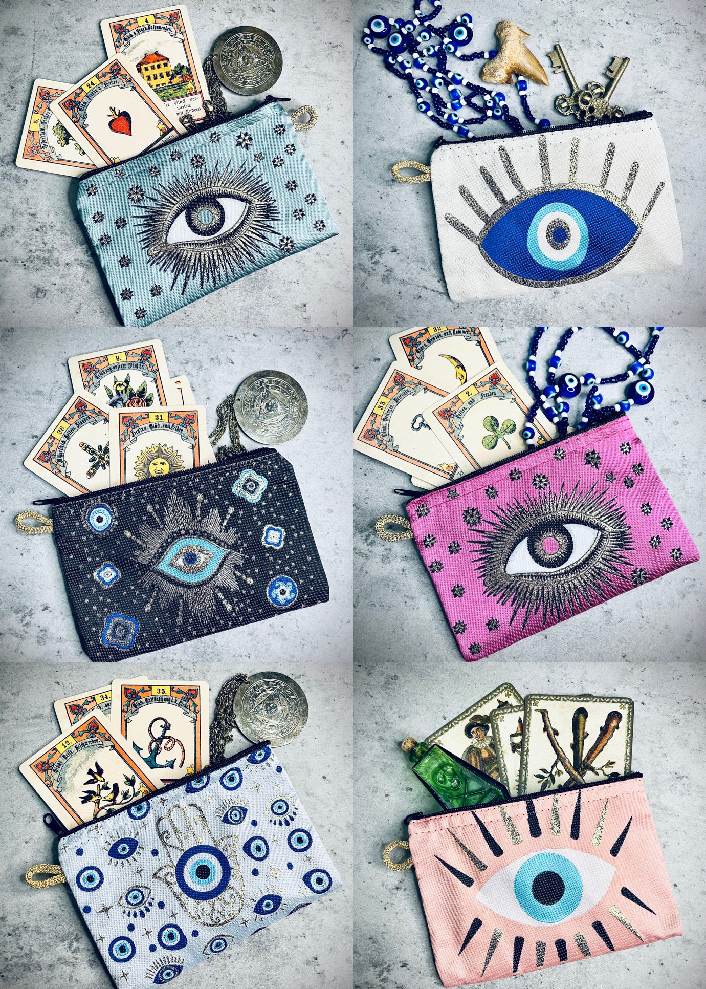 Evil Eye Zipper Pouch