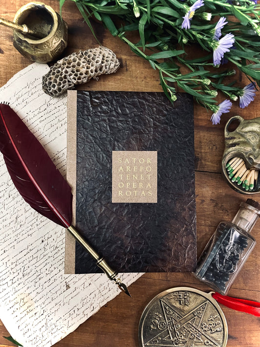 Handcrafted SATOR Square Journal