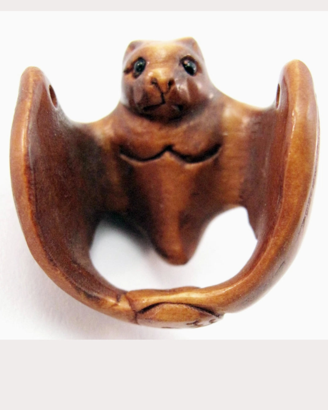Carved Boxwood Ojime Beads