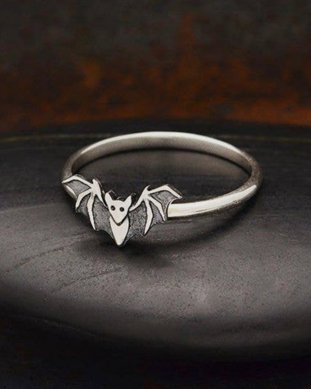 Sterling Silver Bat Ring