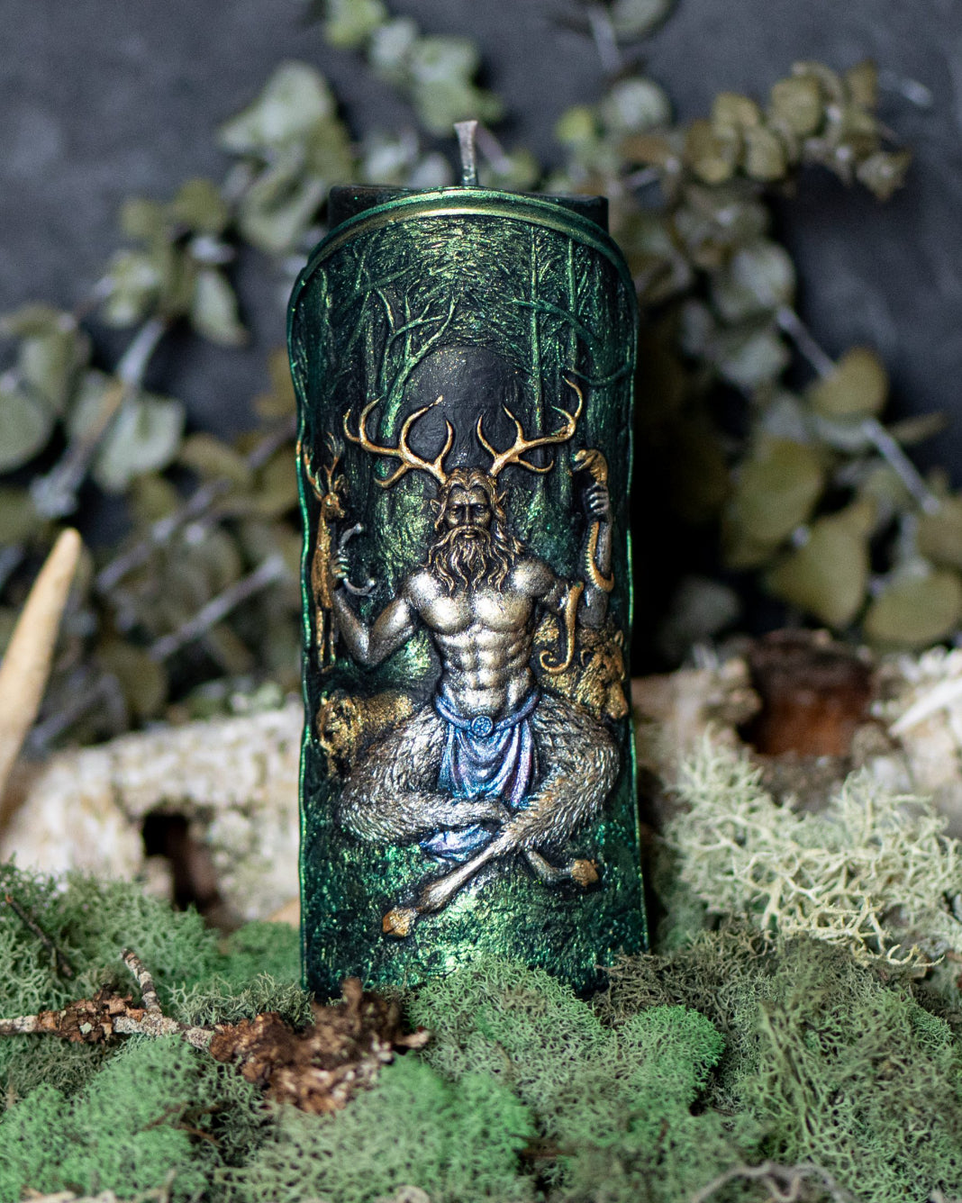 Cernunnos Devotional Candle