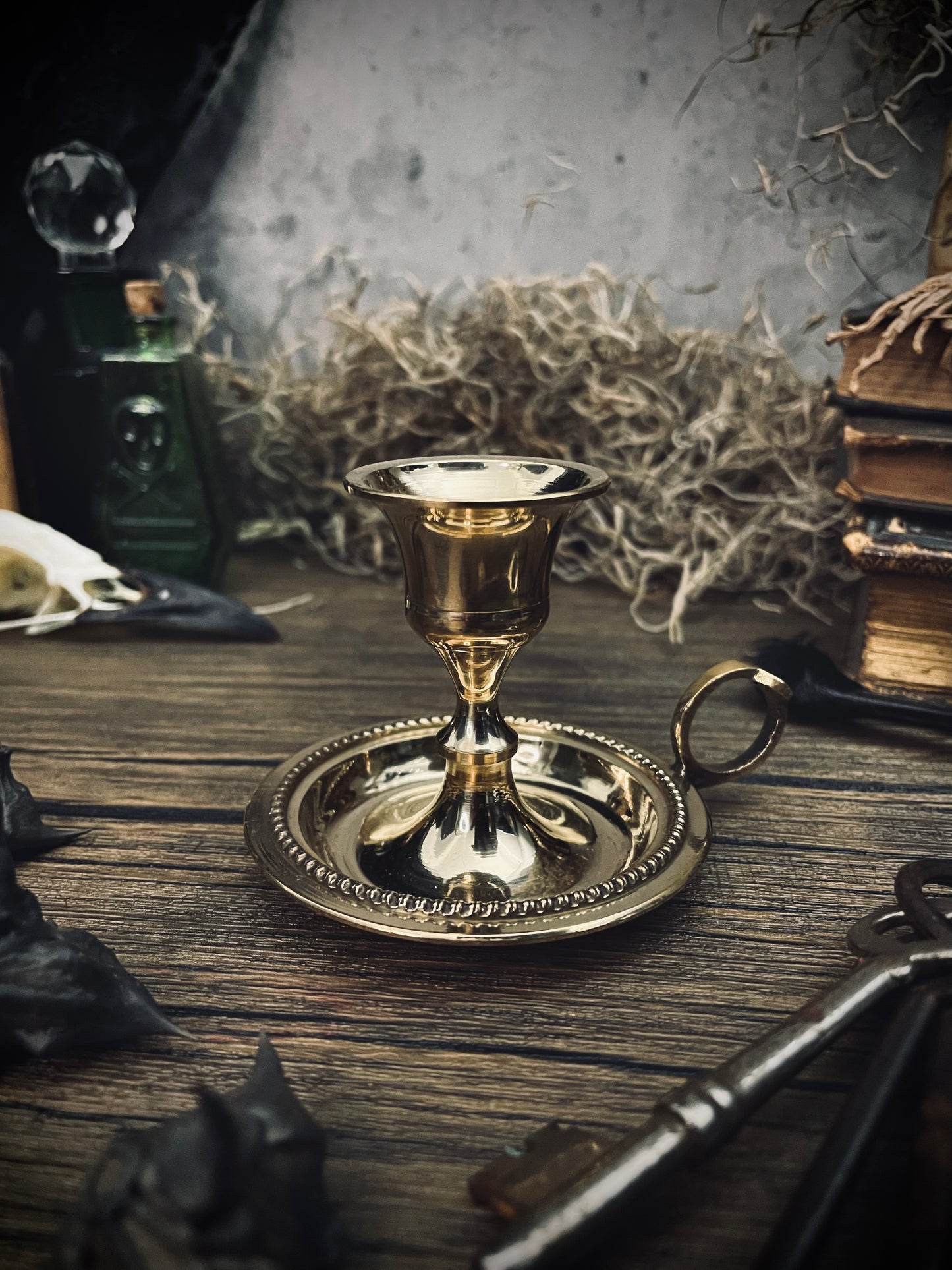 Brass Chamberstick Candle Holder