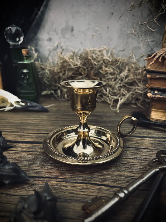 Brass Chamberstick Candle Holder