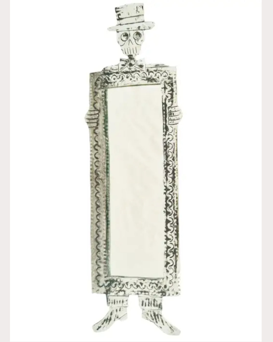 Tin Day of the Dead Mirror