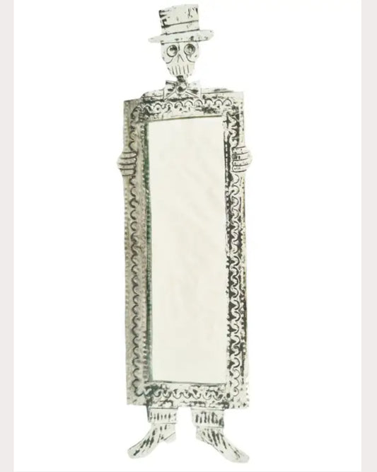 Tin Day of the Dead Mirror