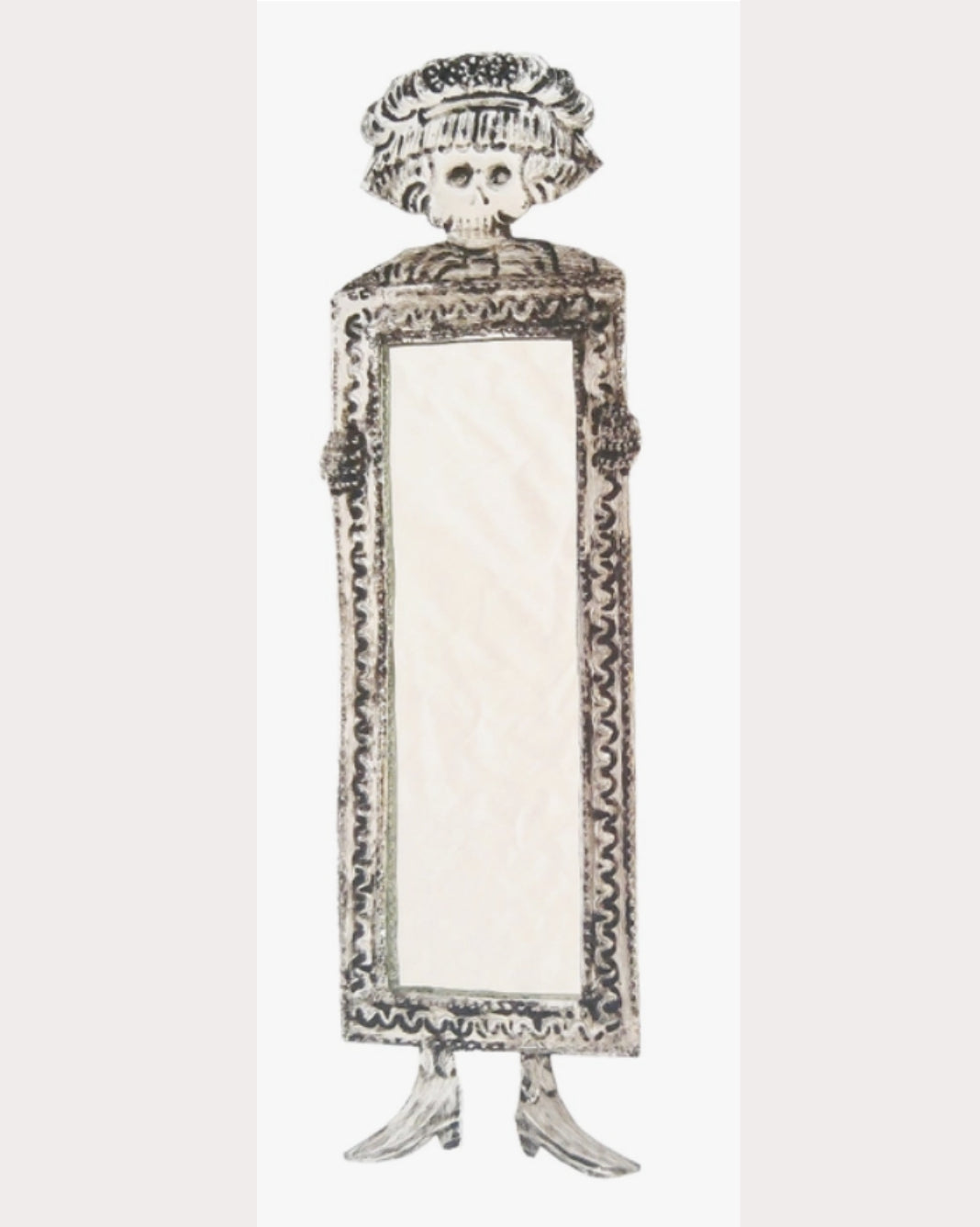 Tin Day of the Dead Mirror