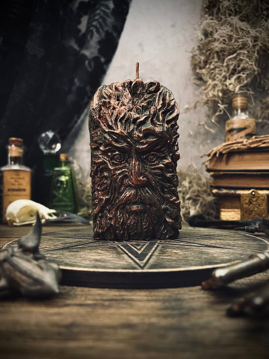 Green Man Candle