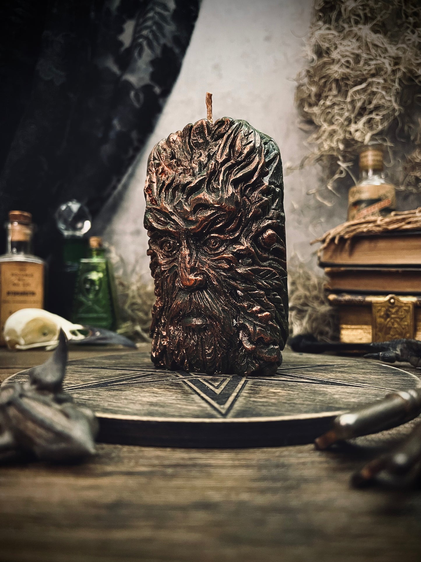 Green Man Candle