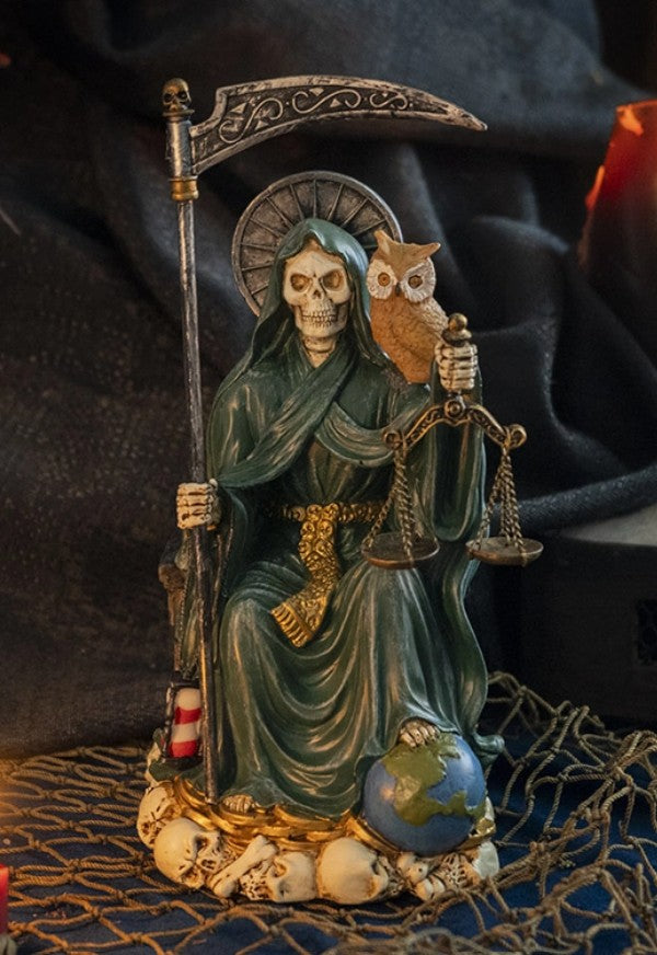 Enthroned Santa Muerte (Green)