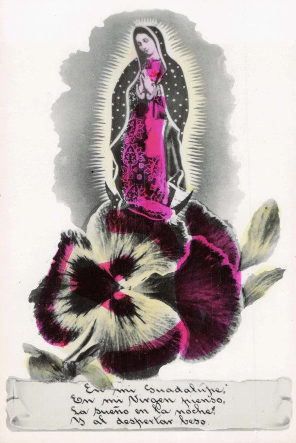 Hand Tinted Virgin of Guadalupe Postcard