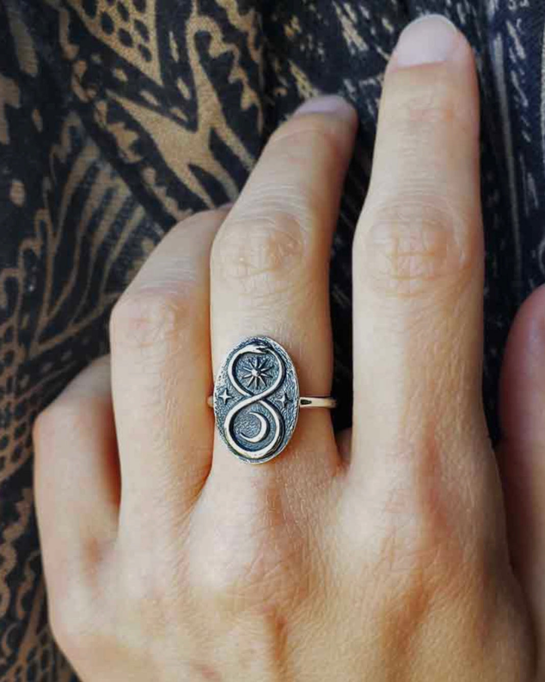 Sterling Silver Infinity Snake