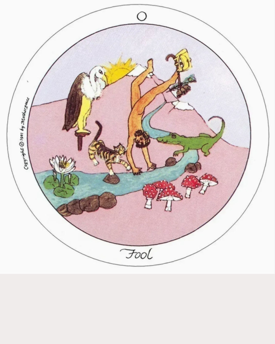 Mini Motherpeace Round Tarot Deck