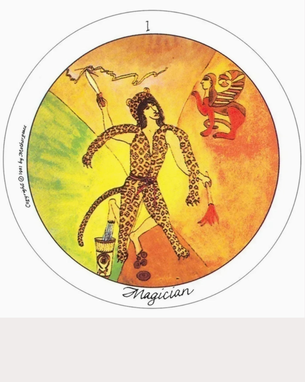 Mini Motherpeace Round Tarot Deck