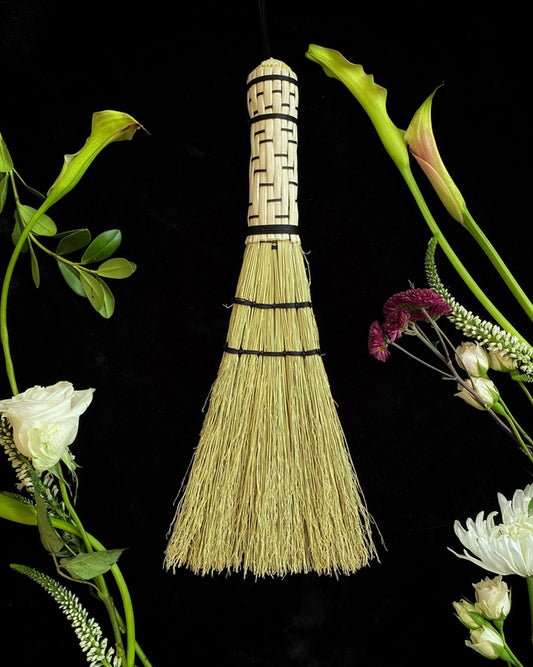 Broom with Woven Handle