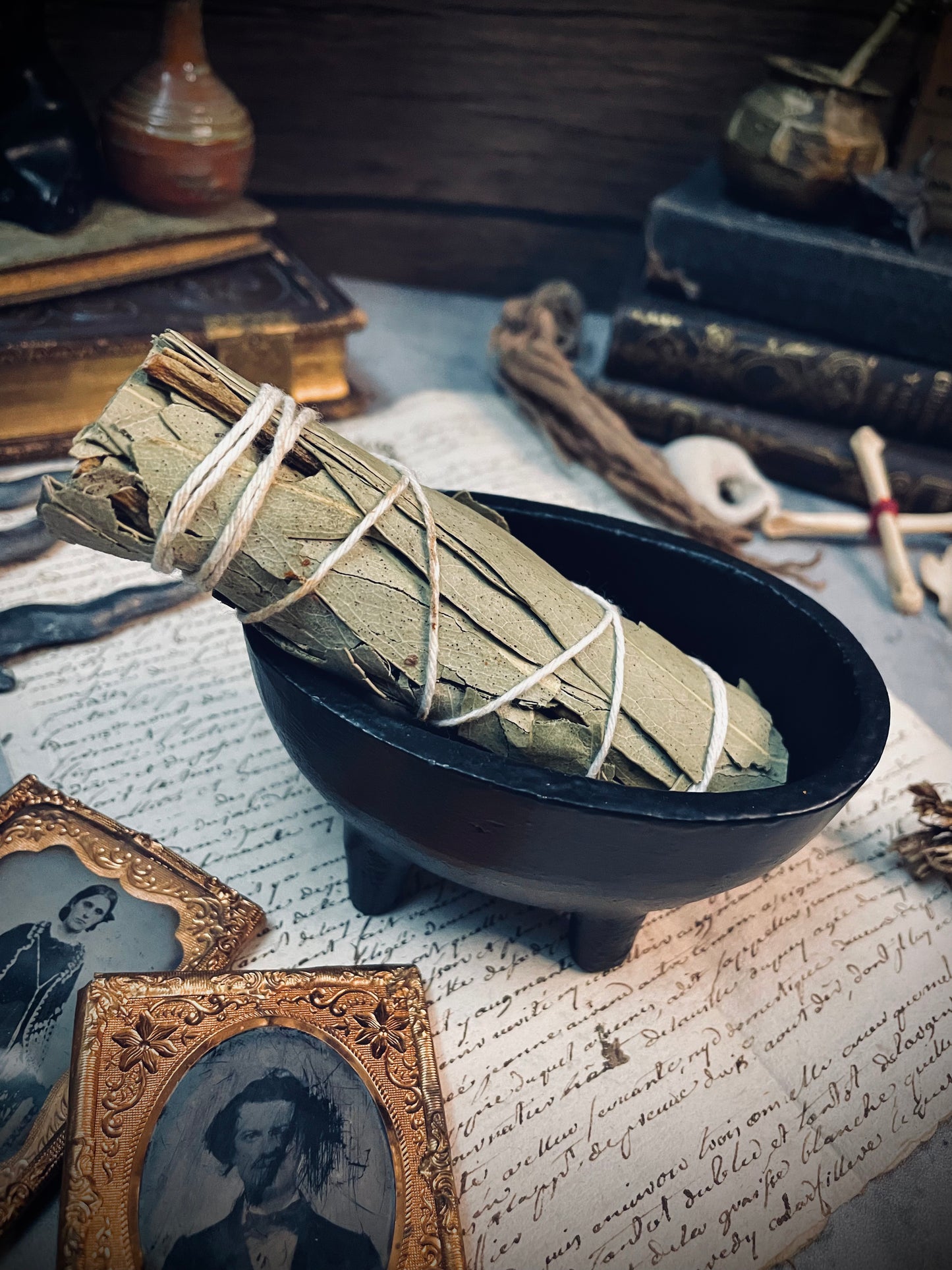 Small Oval Cast-Iron Cauldron