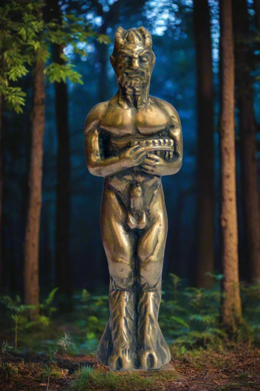 Pocket Pan Cold-cast Bronze Statuette