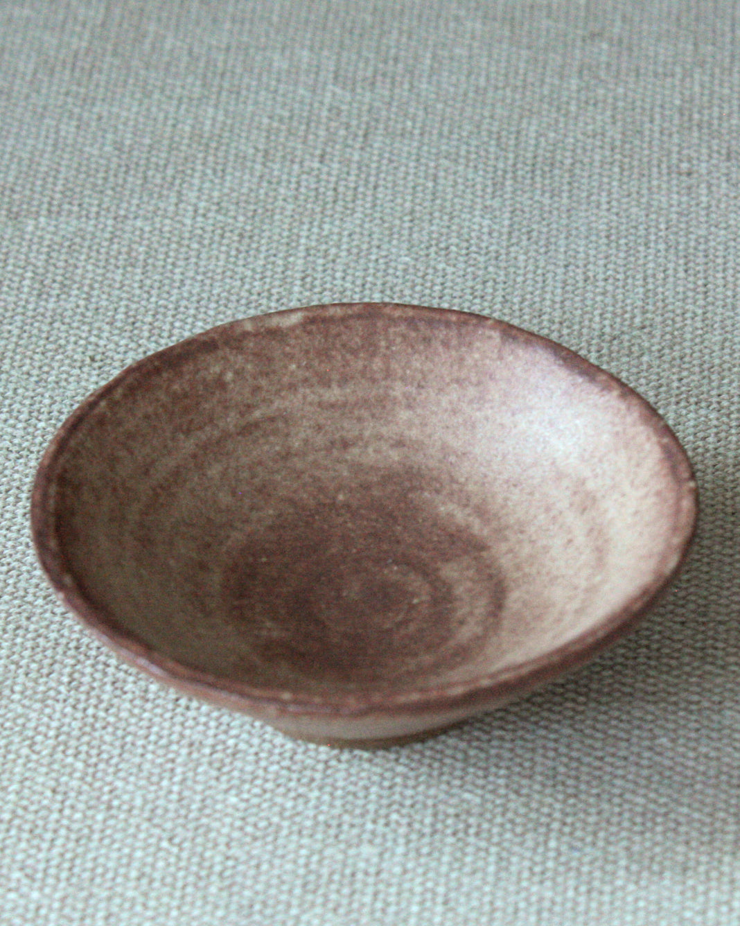 Rust Red Shino Offering Plate