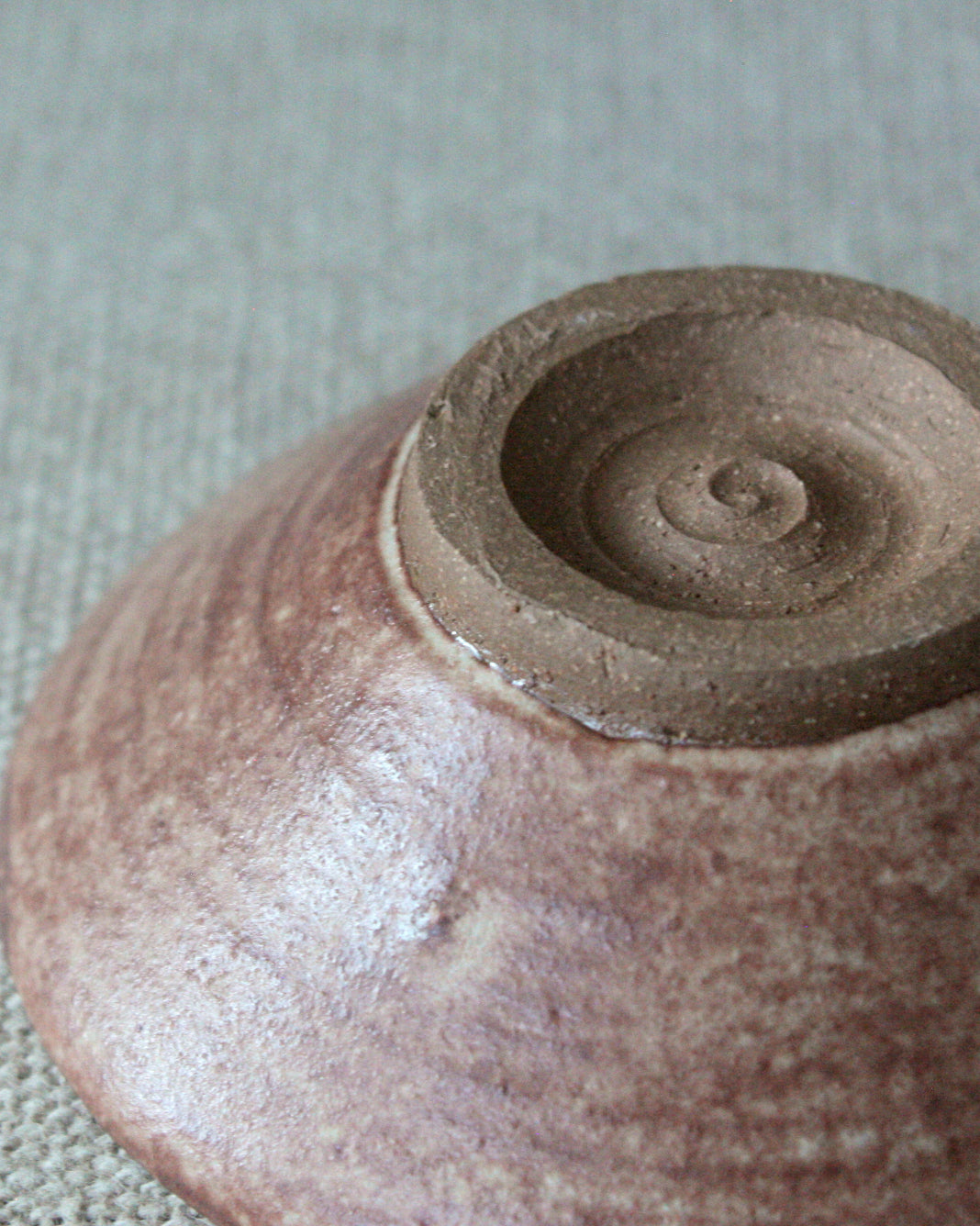 Rust Red Shino Offering Plate