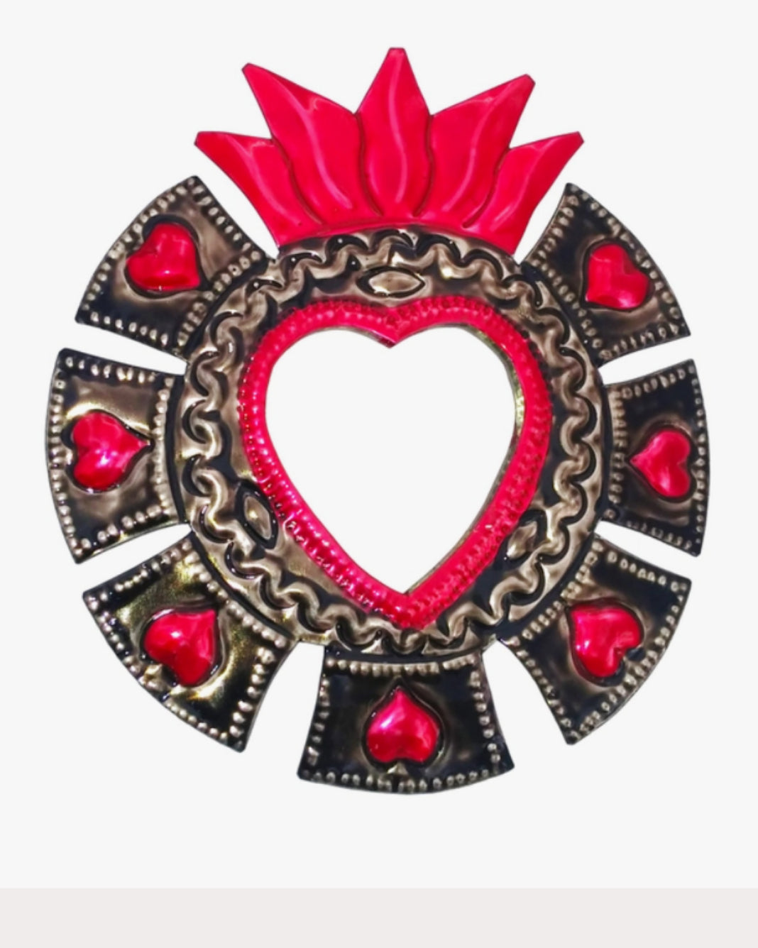 Mirrored Tin Heart #7