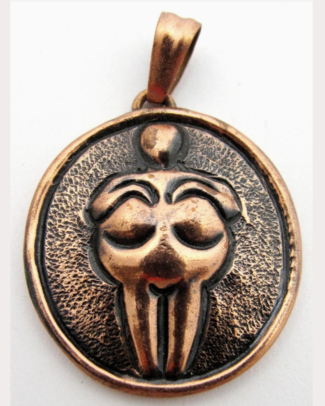 Copper Venus of Willendorf Pendant