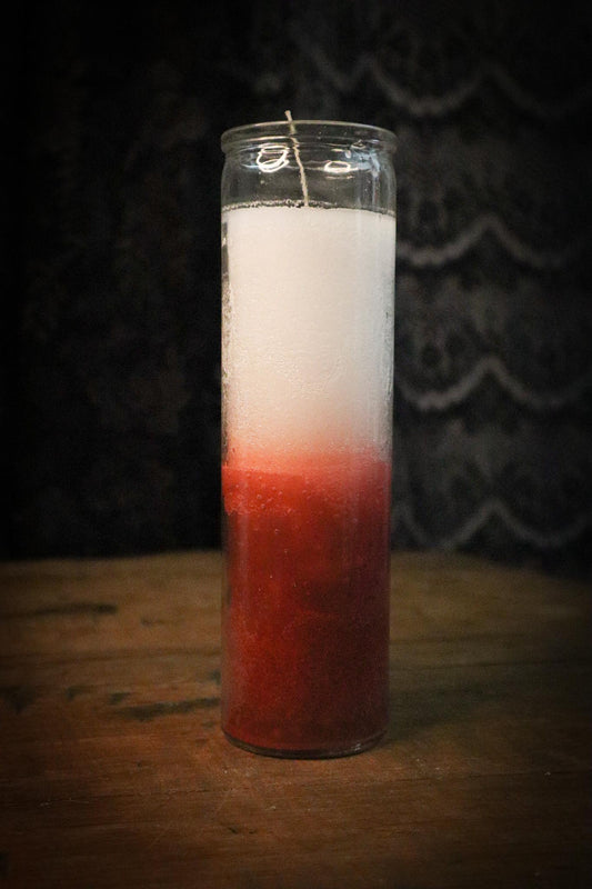 White/Red 7 Day Candle