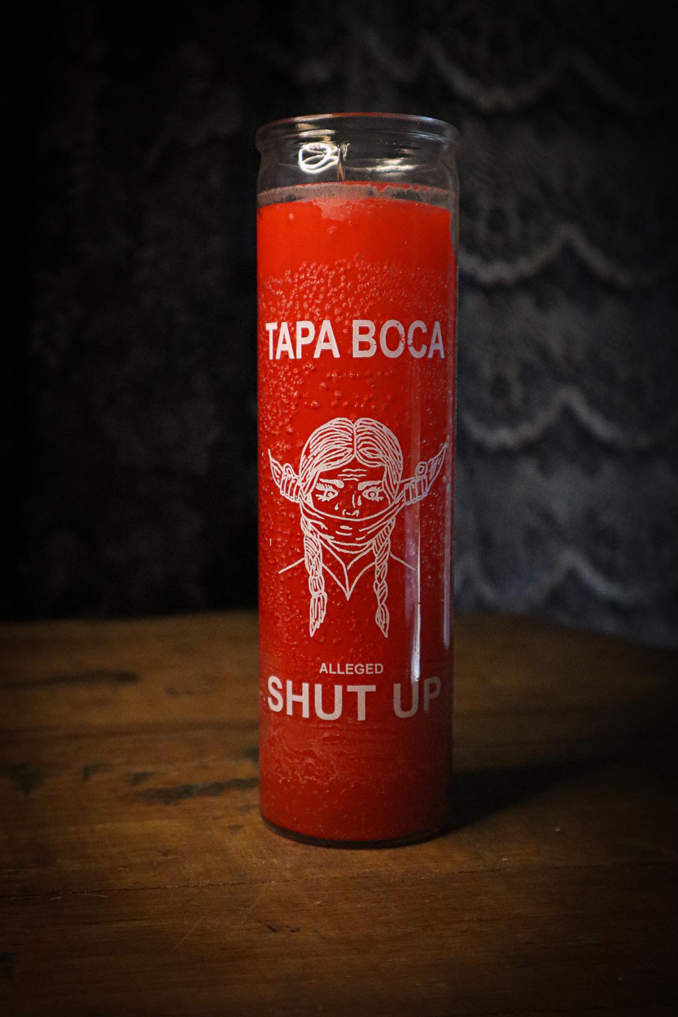Shut Up Red 7 Day Candle
