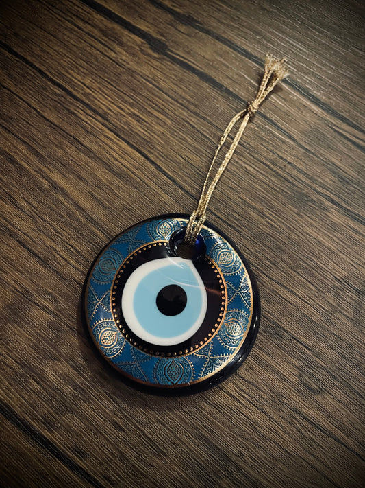 Gilded Nazar Eye Pendant