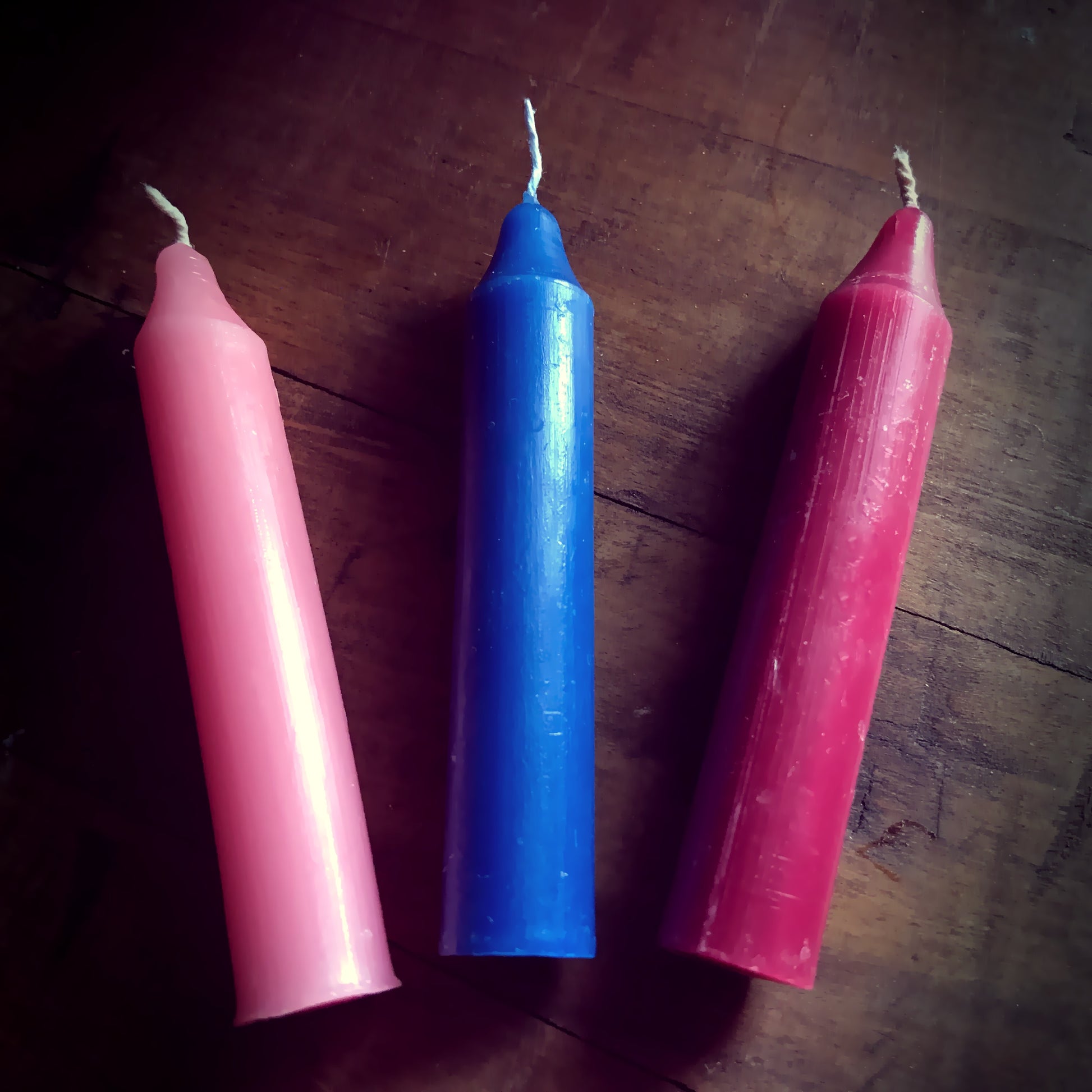 4" spell candles for candle magic, witchcraft and magick spells.