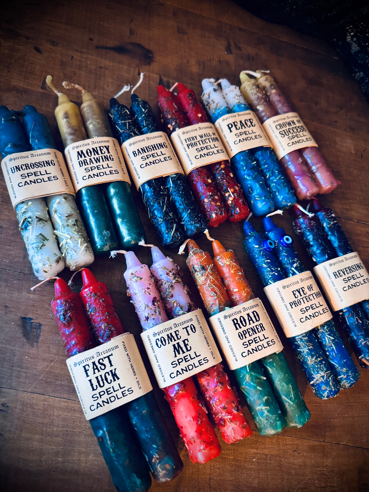 Fiery Wall of Protection Spell Candle Set