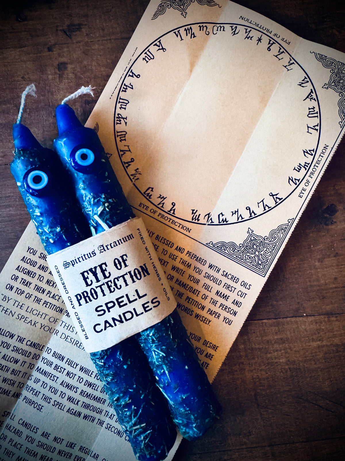 Fiery Wall of Protection Spell Candle Set