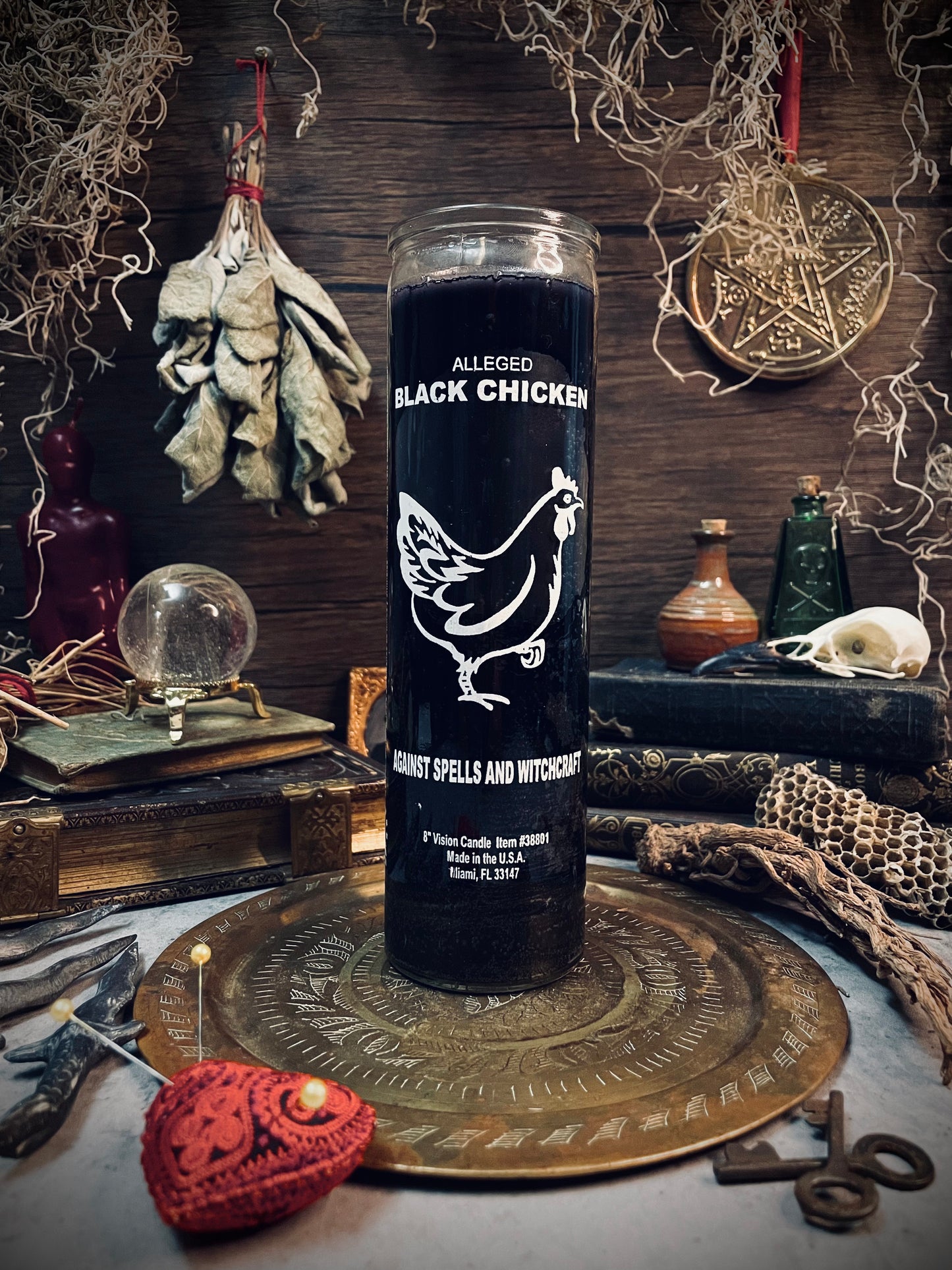 Black Chicken 7 Day Candle