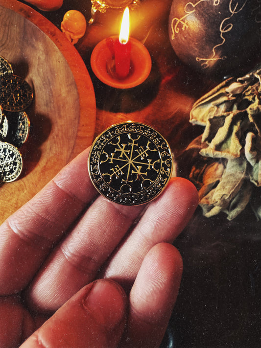 The Traveler's Seal Talisman Pin
