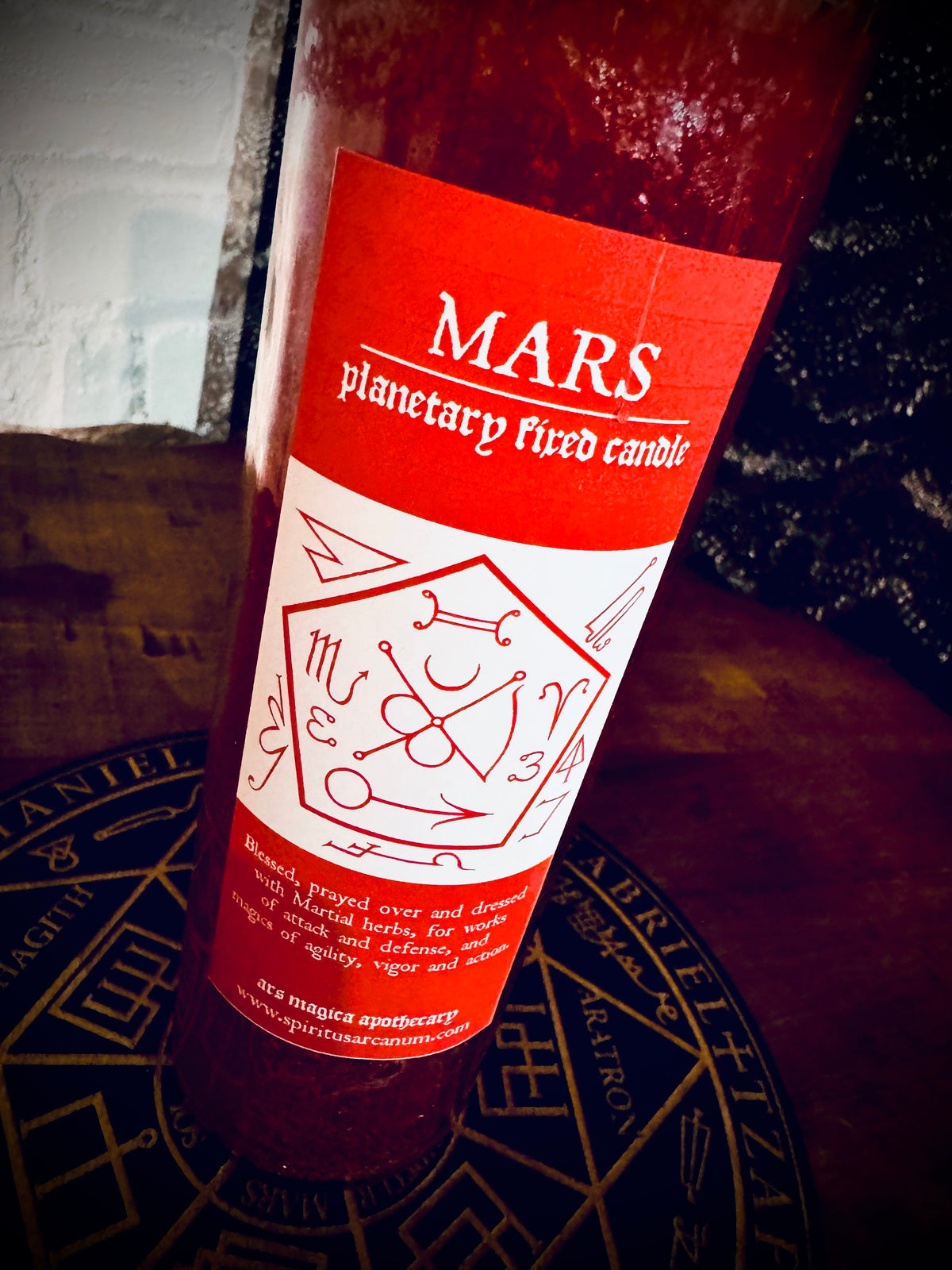 Mars Fixed Planetary Candle