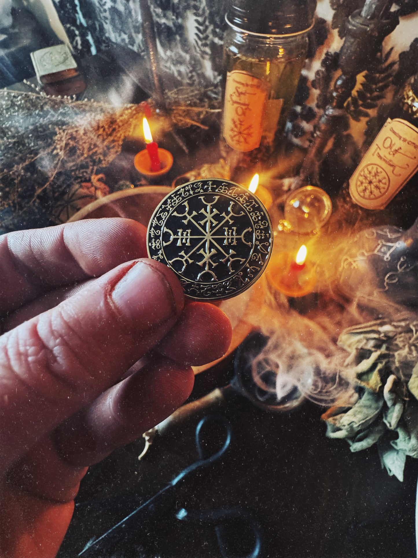 The Traveler's Seal Talisman Pin