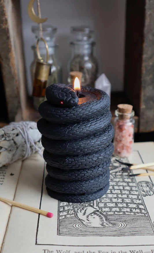 Coiled Snake Candle