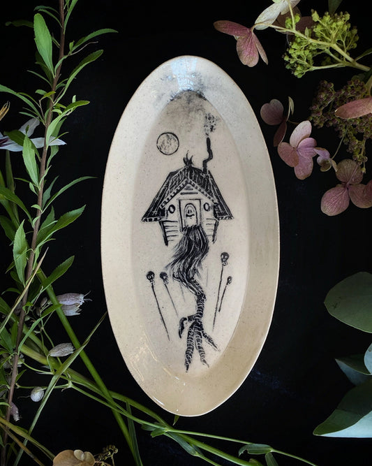 Baba Yaga Ceramic Offering Dish