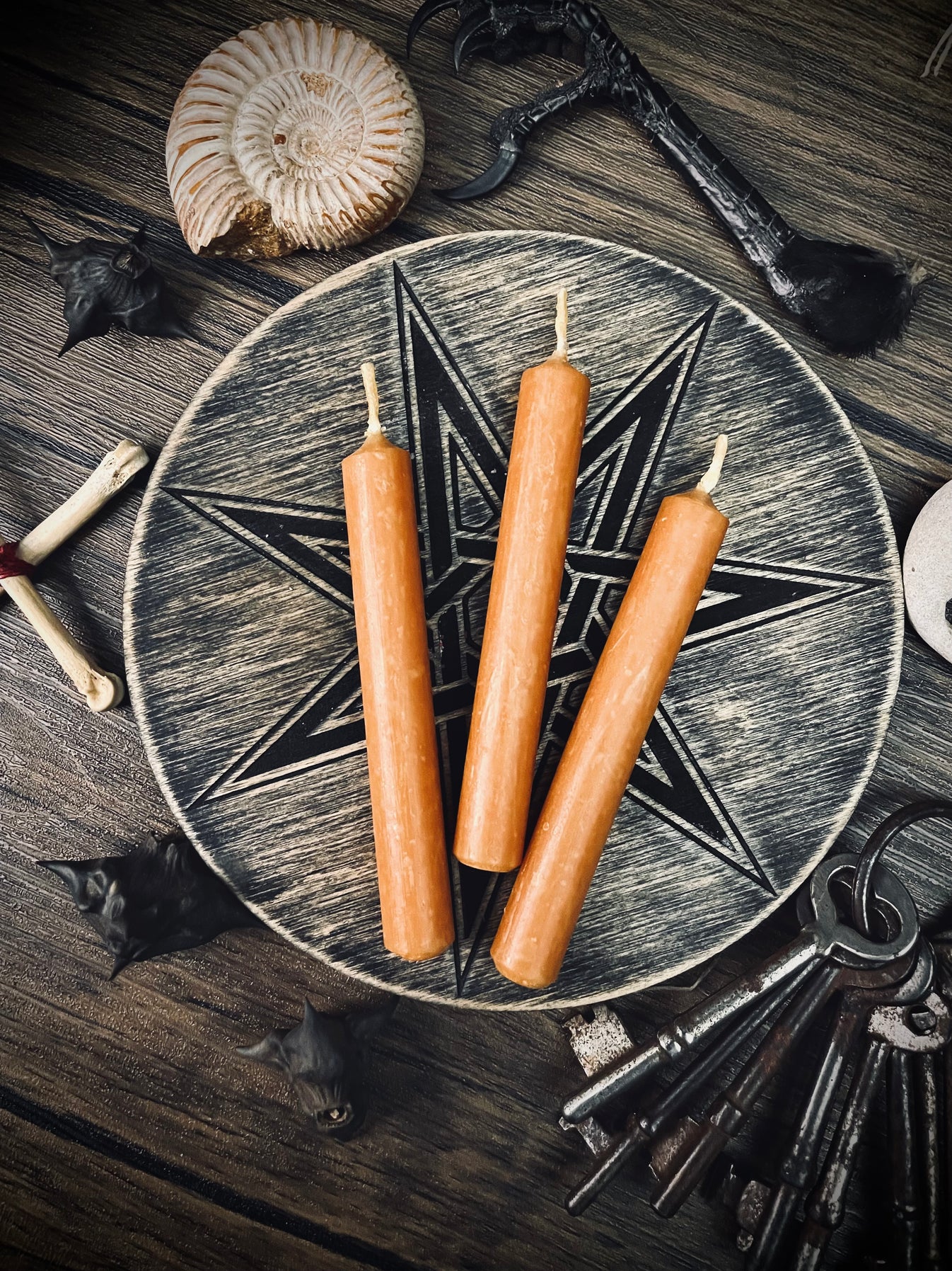 Natural Beeswax Chime Candles Spiritus Arcanum