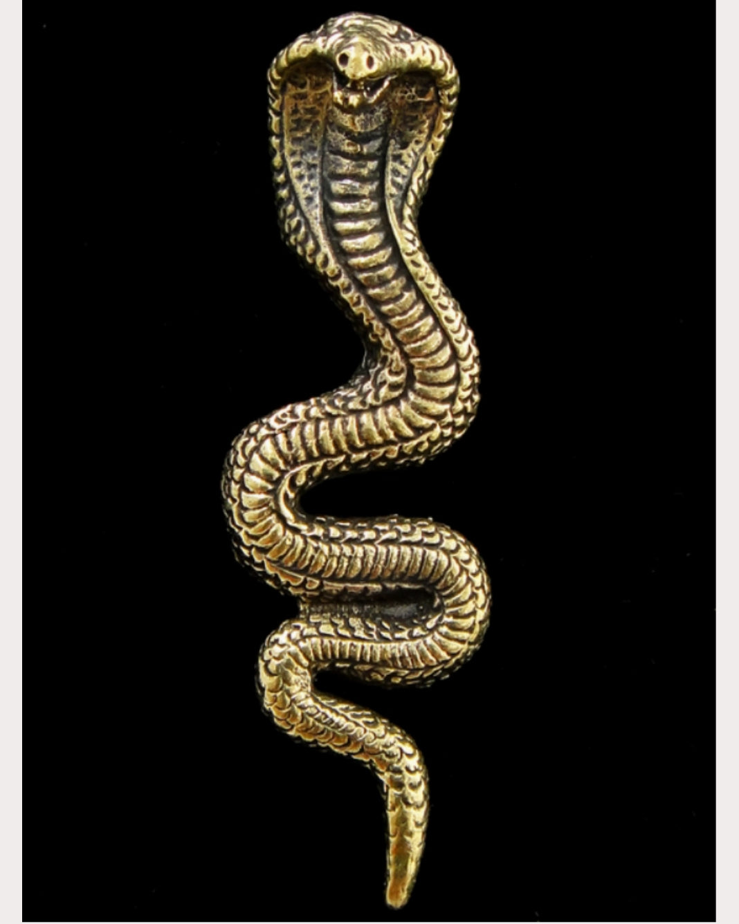 Brass Serpent Pendant