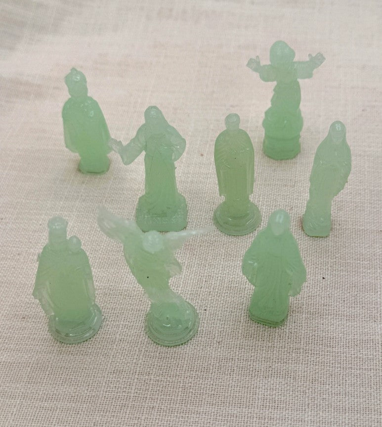 Glow-in-the-Dark Mini Saint Statues